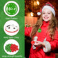 Janmercy 60 Pcs Christmas Button Pins Bulk Funny Nice Naughty Badge Pin Pinback Button Party Favors Buttons Badges Snowflake San