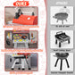 maysida Kids Toys Kitchen Playset, Kids BBQ Grill Playset with Smoke, Sound & Light, Toy Grill for Kids, Pretend Play Food Hambu