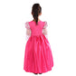 Spunicos Toddlers Girls Pink Medieval Princess Costume Ankle Length Dress With Tiara Toddler 3-4