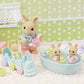 Calico Critters Triplets Baby Bathtime Set - Multicolor, Plastic, Model CC2076