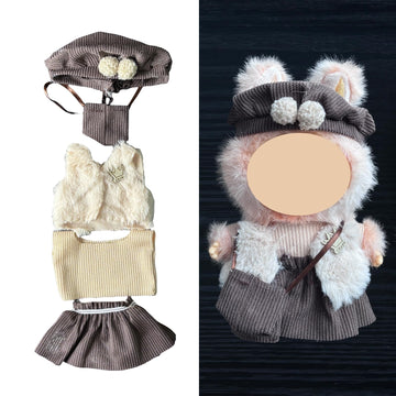 Doll Clothes - Compatible with LBB 5.91-6.7inch(15-17cm) Dolls as Accessories Only  enhanced Dolls Outfit with Accessories  Hand Crocheted Hat  Sweaters  Bag 9