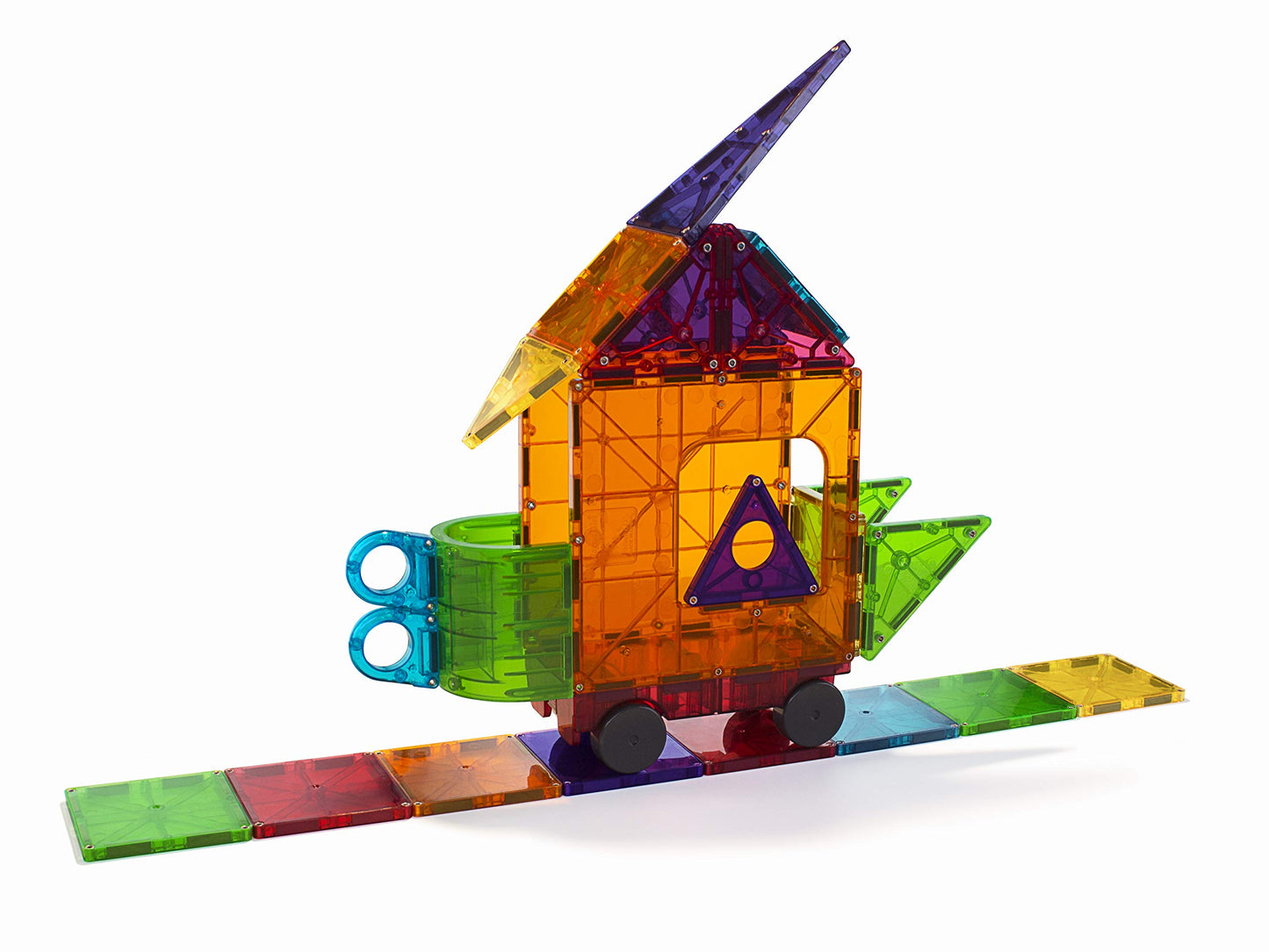 Magna-Tiles Dx 48-Piece Magnetic Construction Set, The Original Magnetic Building Brand