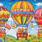 Cross & Glory - Floating On Cloud Nine - 1000 Piece Jigsaw Puzzle For Adults & Kids 12+ | Vibrant Hot Air Balloon Fantasy Picture | Best New Puzzles