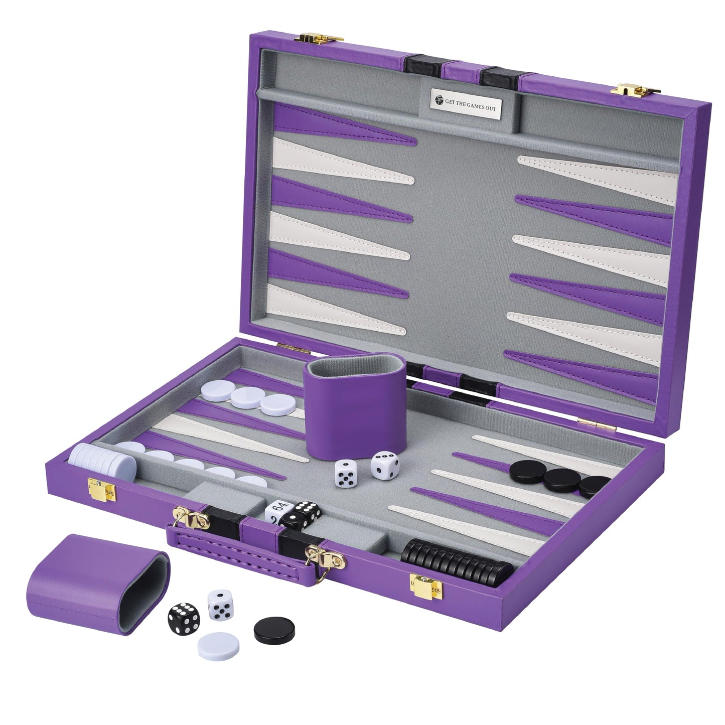 Get The Games Out Top Backgn Set - Classic Board Game Case - Best Strategy & Tip Guide - Available in Small  Medium and Large Sizes (Purple  Medium)