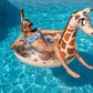 Poolcandy Jumbo 48'' Giraffe Pool Tube, Stylish, Ultra Durable, Easy-Inflate Pvc Pool Tube, Great For Pool, Beach, Lake, River,