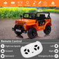 12V Kids Ride On Truck Car, Electric Ride On Car With Remote Control, Spring Suspension, Various Speeds, Led Lights, Music, And