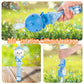 Bubbles For Kids,Cute Cartoon Blue Dolphine Automatic Bubble Wand,Usb Rechargeable Bubble Machine,With 2 Bubble Solutions,Music,
