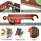 Wooden Board Games Set with 8 Wood Boards 40 Colorful Marbles Pegs 3 Boxes Playing Card 8 Game Instructions Game Wooden Board for mature-themeds Kids Family  4-8 Players (Retro Colors)