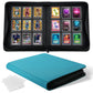 WITHYU Top Loader Binder 9 Pocket for 3x4 Rigid Cards  360 Pockets Collectible Card Album with 20 Toploaders  Trading Card Binder for TCG  MTG  Sports Cards (Aqua Blue)