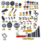 Ttlyhek 720Pcs Technical Cars Gears Cross Axles Technical Parts Accessories Wheels Connectors Pieces Sets Chain Link Pins Joints