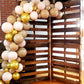 Sand White And Gold Confetti Balloons, 12 Inch Metallic Gold Beige Latex Balloons Apricot Gold Party Deocration Balloons For Boh