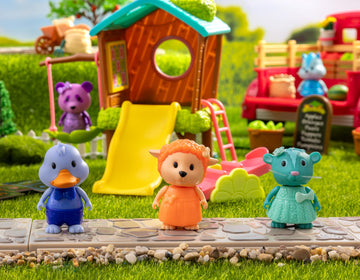 Lil Woodzeez - 11 Pcs Tree House Playset For Doll Figures - Playhouse Playset With Ladder, Swing & More Accessories - Pretend Pl