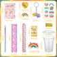 Noveread 251 Pcs Party Favors Set Includes Drink Gift Cup Mini Notebooks Pencils Heart Eraser Pencil Sharpener Slap Bracelets Ru