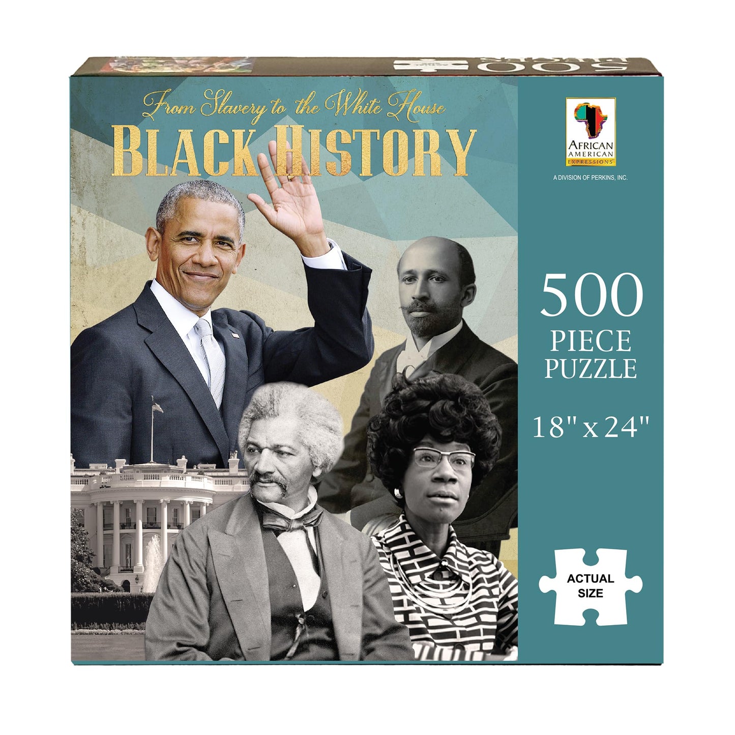 African American Expressions - From Slavery To The White House Black History Puzzle – 500-Piece African American Jigsaw Puzzle For Adults | Inspiring Cultural Journey