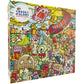 Cross & Glory - Surf 'N' Scream Beach Party - 1000 Piece Jigsaw Puzzle For Adults & Kids 12+ | Whimsical Monsters | Vibrant Beach Scene | Satin Finish | Challenging & Colorful Fun