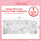 Giant Coloring Poster For Classroom Wall - Versatile 31.5 X 72 Inches Happy New Year Activity Poster/Table Cover, School Parties