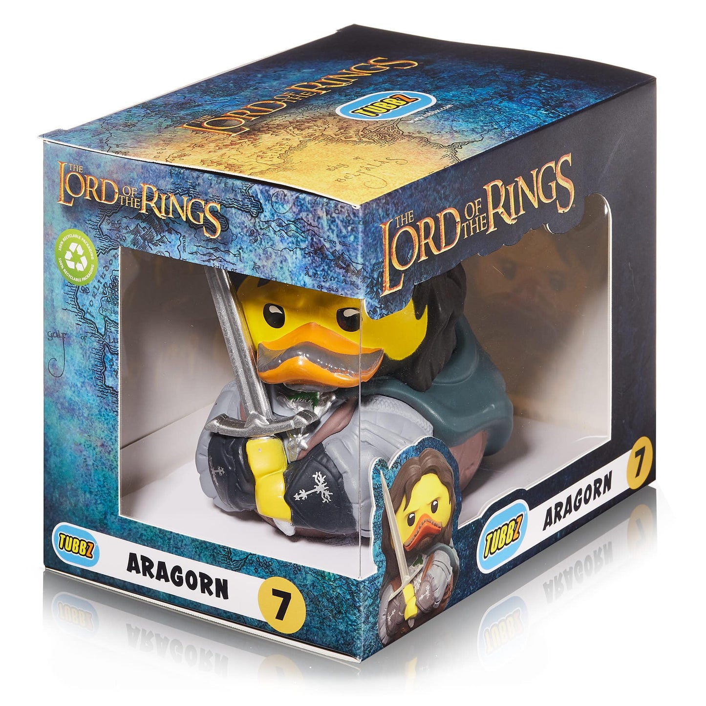 TUBBZ Lord of The Rings Aragorn Cosplaying Rubber Duck Vinyl Figure - 9cm, Boxed Edition, Vinyl Material