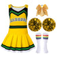 ZapLute Cheerleader Costume for Girls  Cheerleader Outfit for Halloween  Birthday Gifts  School Events  Cheerleading Practice  7-8 Years
