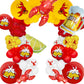 Holiday Balloons Garland Arch Holiday Decorations Holiday Backdrop Africa Party Supplies for Holiday Party Decorations (RED)