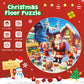 Christmas Puzzles For Kids Ages 4-6, Kids Puzzles With Santa Claus & Snowman,70 Piece Round Large Floor Puzzles For Kids Ages 3