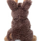 The Petting Zoo Jackalope Plush Toy, 12 inches, Brown, Model 419043, Perfect Gift for Kids