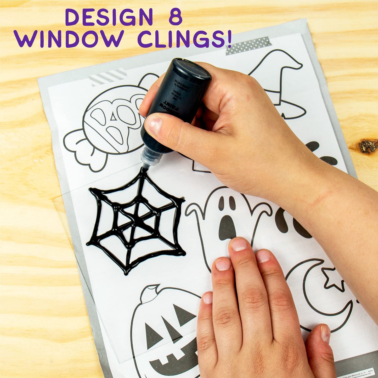 Horizon Group DIY Halloween Window Art Suncatcher Kit, Multi, Acrylic, Model 211964, Fun Arts and Crafts Activity for Kids Ages 6-9