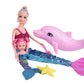 Mermaid Princess Doll Playset, Color Changing Mermaid, Dress Up Doll 12  And Dress Doll 3  And Dolphin, Color Change By By Rever