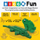 Big Blocks For Kids Ages 4-8 - Indoor & Outdoor Blocks Kids Games - Green Large Building Blocks - 48Pc