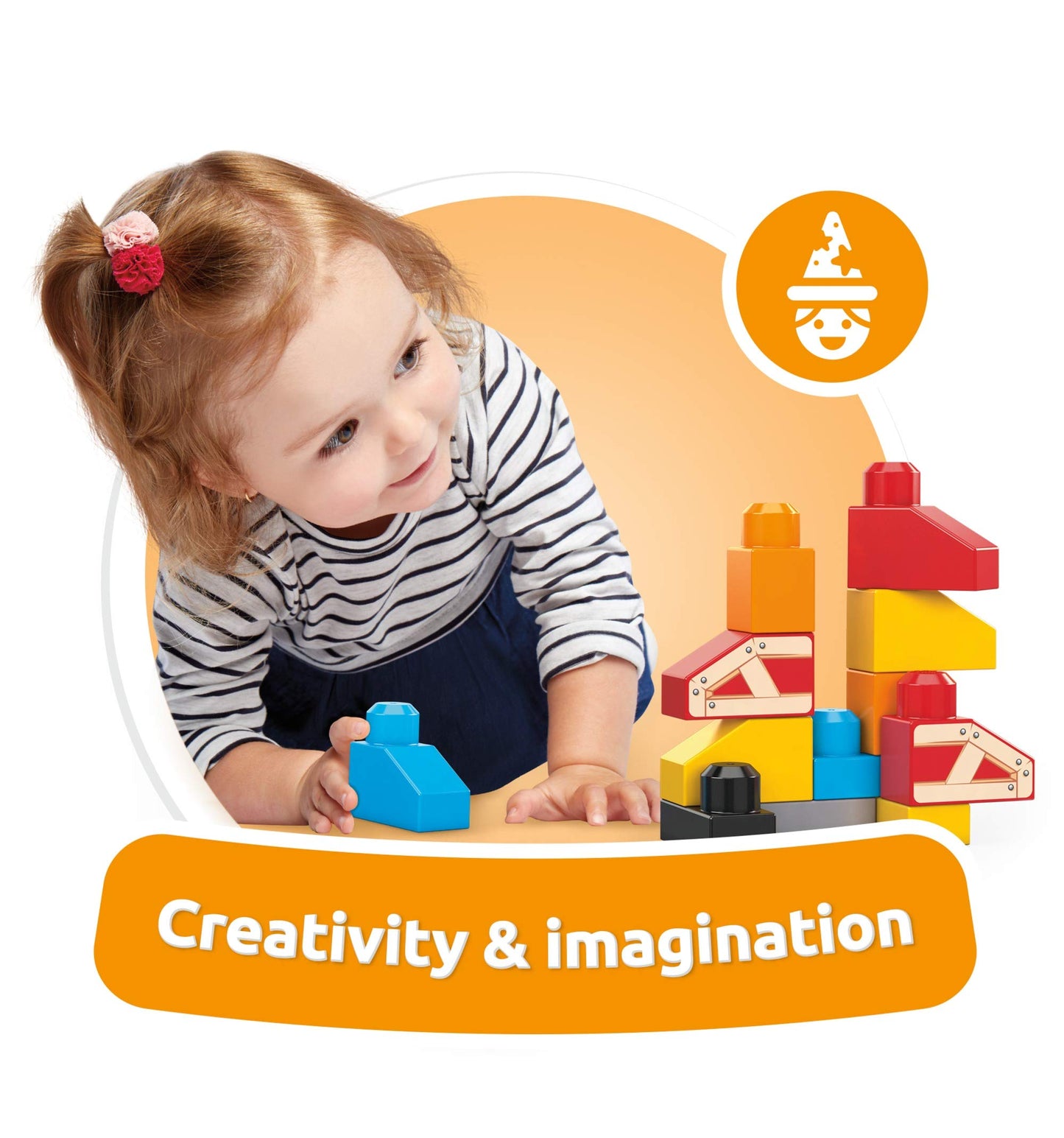 Mega Bloks Lil' Building Toolkit Set - Preschool Building Toys with Hammer, Multi-color, Plastic, Model GNT91