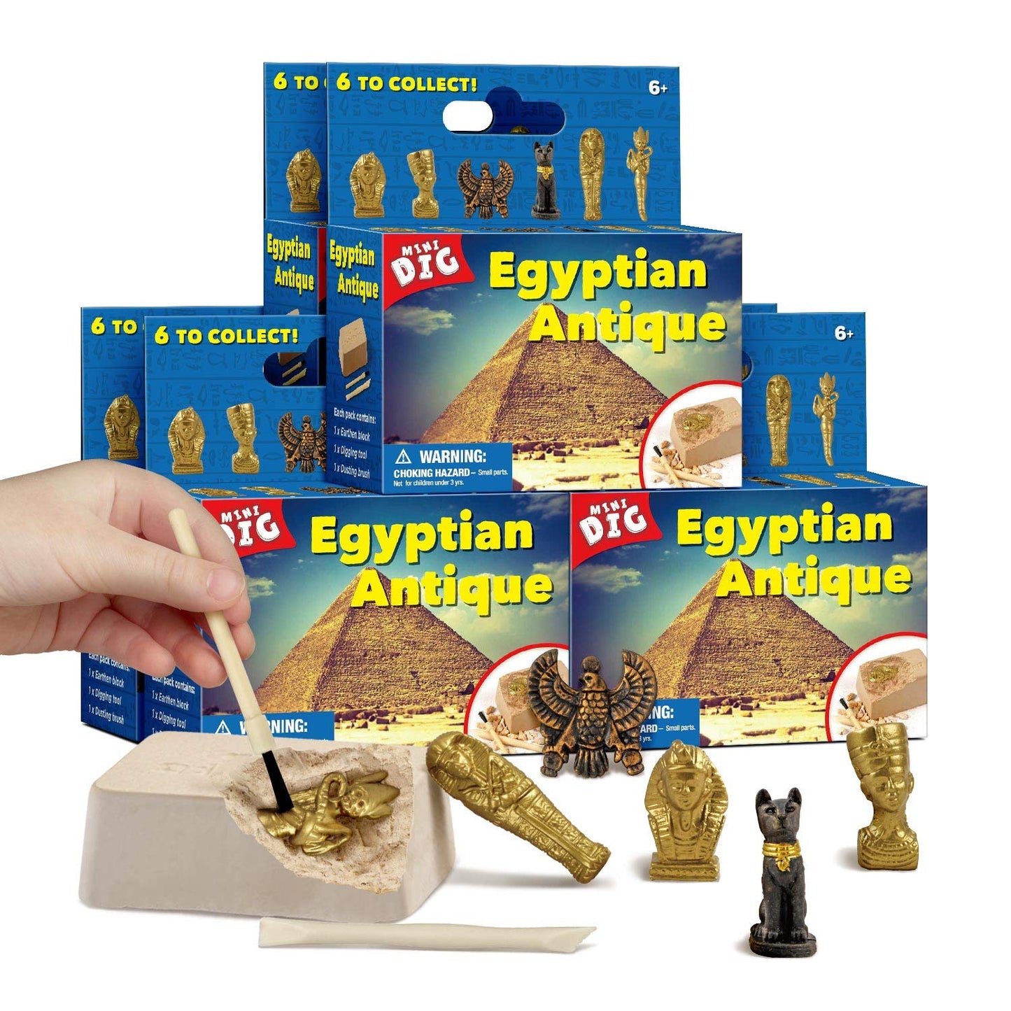 XX Excavation Dig Kit for Kids Egyptian Mummy Toy 6 Styles to Collect