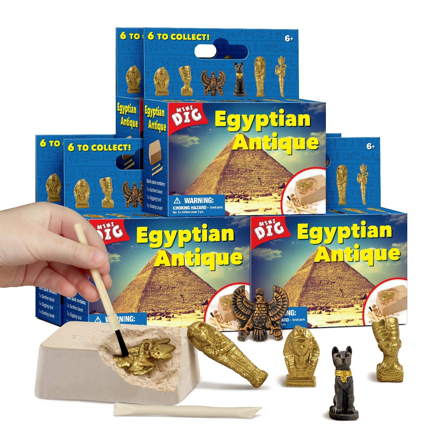 XX Excavation Dig Kit for Kids Egyptian Mummy Toy 6 Styles to Collect