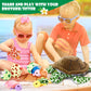 Aoriher 6 Pieces Turtle Stuffed Animal Set 12 Inch Stuffed Sea Turtle Mom With 3 Babies Plush Turtles And 2 Turtle Eggs Stuffed
