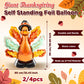 MiniInflat 2 Pcs Giant Fall Thanksgiving Self Standing Foil Balloon 3.25 Ft/1.9ft Party Decorations Aluminum Balloons for Autumn