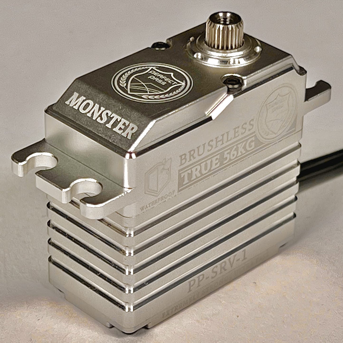 Perfect Pass Monster 56Kg Waterproof Brushless High Torque Hv Ultra Fast Digital Servo Full Metal Gears For Rc Car Extremely Pre