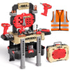 Deejoy Kids Tool Bench with Realistic Tools and Electric Drill, 79 Pcs Realistic Toy Tools with Clothes, Toddler Tool Bench Lear