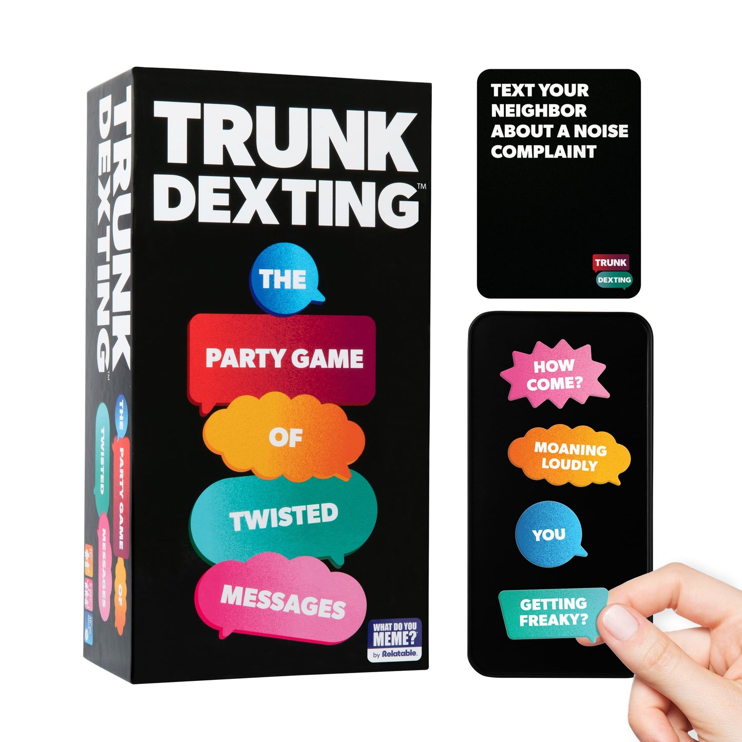 WHAT DO YOU MEME? Trunk Dexting - The Ridiculous Word Magnet Game  Magnet Games for mature-themeds from The Makers of New Phone Who Dis Game