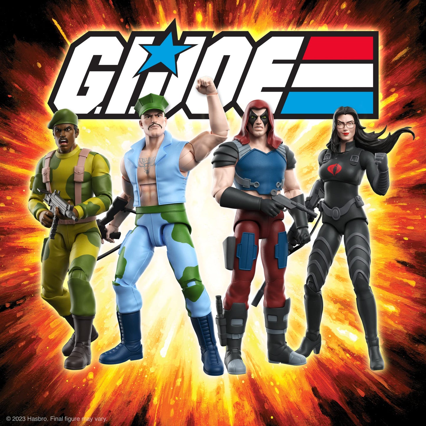 Super7 ULTIMATES! G.I. Joe Gung-Ho - 7 G.I. Joe Action Figure with Accessories Classic Cartoon Collectibles and Retro Toys