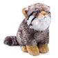Zhongxin Made British Short Cat Stuffed Animal - 11 Inch Plush Toy Grey Cat, Soft Toy Cat For Kids (Sitting Pallas Cat)
