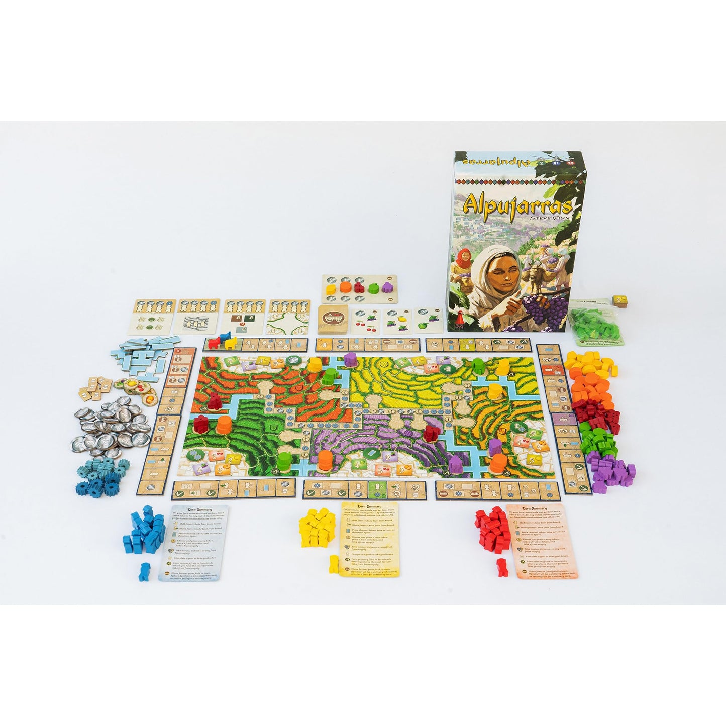 Doctor Finn'S Games: Alpujarras - Strategy Board Game, Turn Based, Take On The Role Of A Fruit Farmer, Ages 14+, 1-4 Players, 45 Min