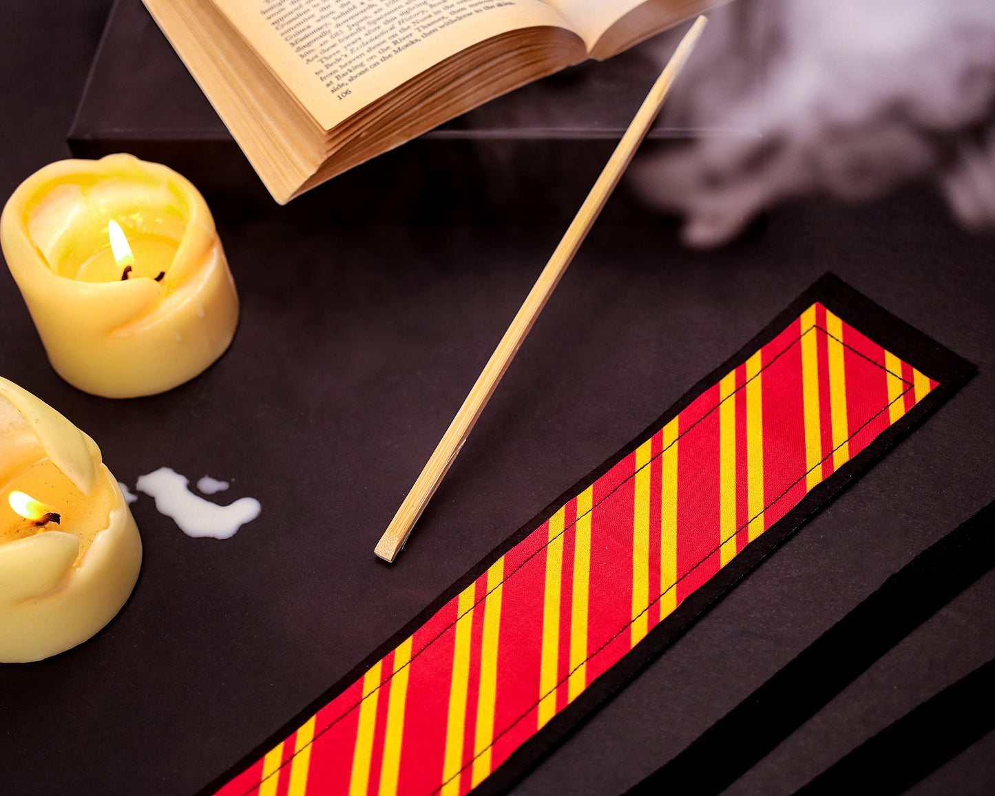 Varsany Wizard Magic Wand Holder Holster with School House Colors (Red & Yellow)