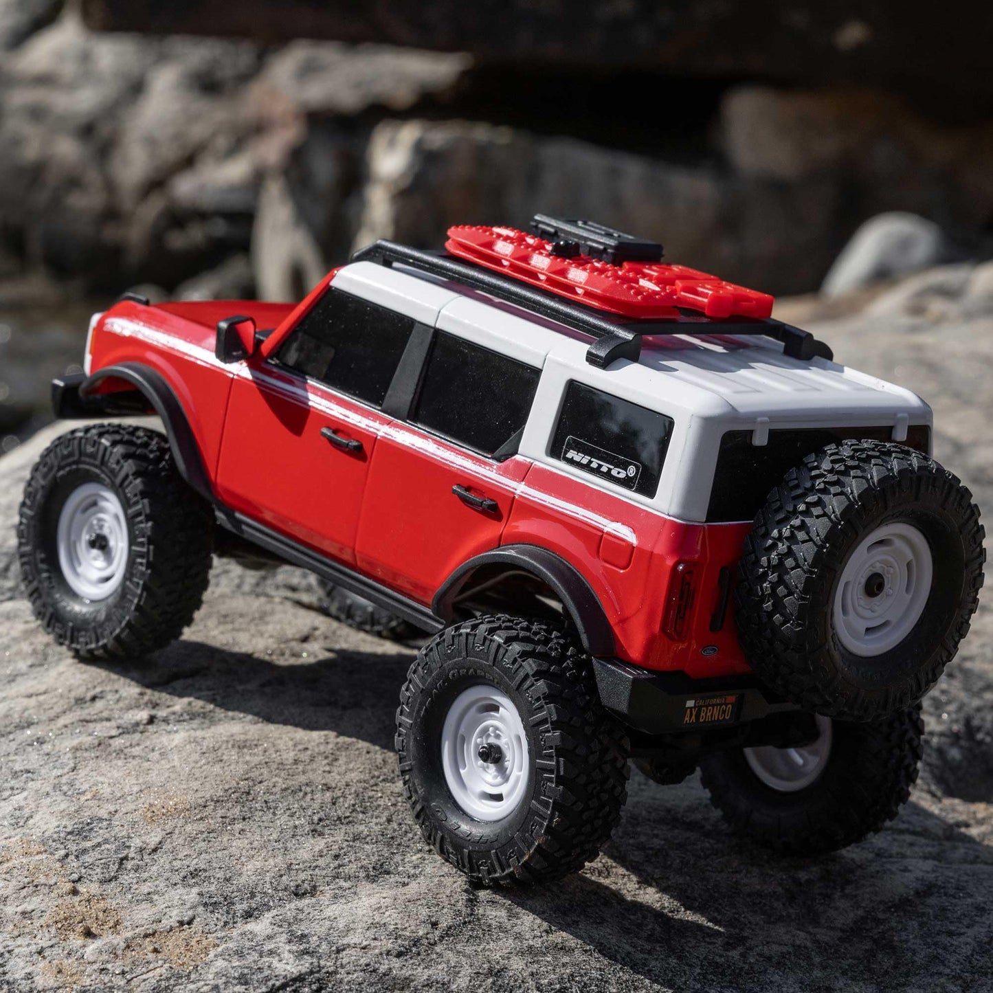Axial Rc Truck 1/24 Scx24 Ford Bronco Heritage Edition 4X4 Rtr Brushed Rock Crawler (Battery & Charger Included), Red, Axi00006V