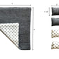 Dollhouse Furniture Mini Bed Set, Realistic Bedroom Accessories for 6 inch Dolls, Decorative Grey Bedspread & Pillows, White Woo