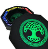 Luck Lab 8 Inch Dice Tray - Green - with Lid and Dice Staging Area for RPG Table Top Gaming- Tree of Life Design