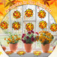 32 Sets Fall Thanksgiving Wreath Suncatchers Craft Kit DIY Window Stained Glass Effect autumn Wreath Paper Crafts Home School Cl