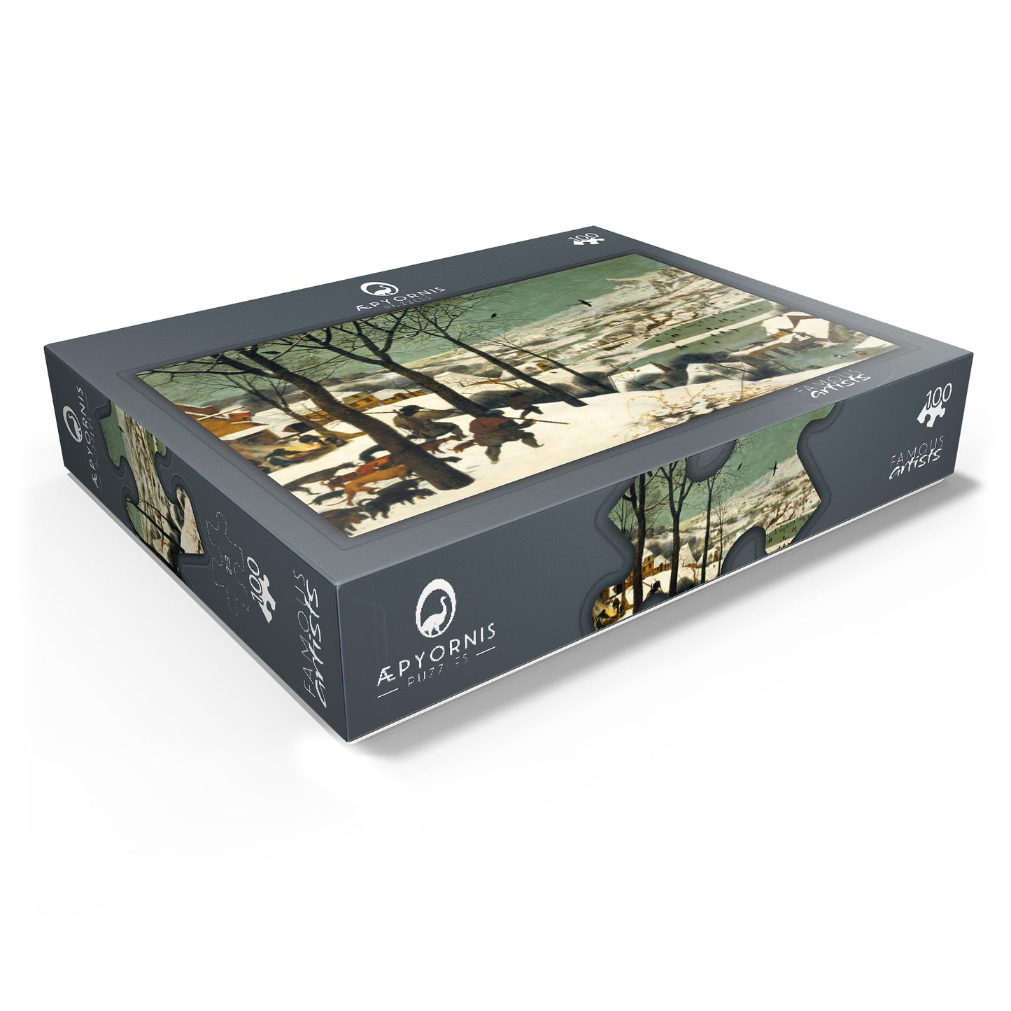 Mypuzzle Hunters In The Snow 1565 By Pieter Bruegel The Elder - Premium 100 Piece Jigsaw Puzzle For Adults