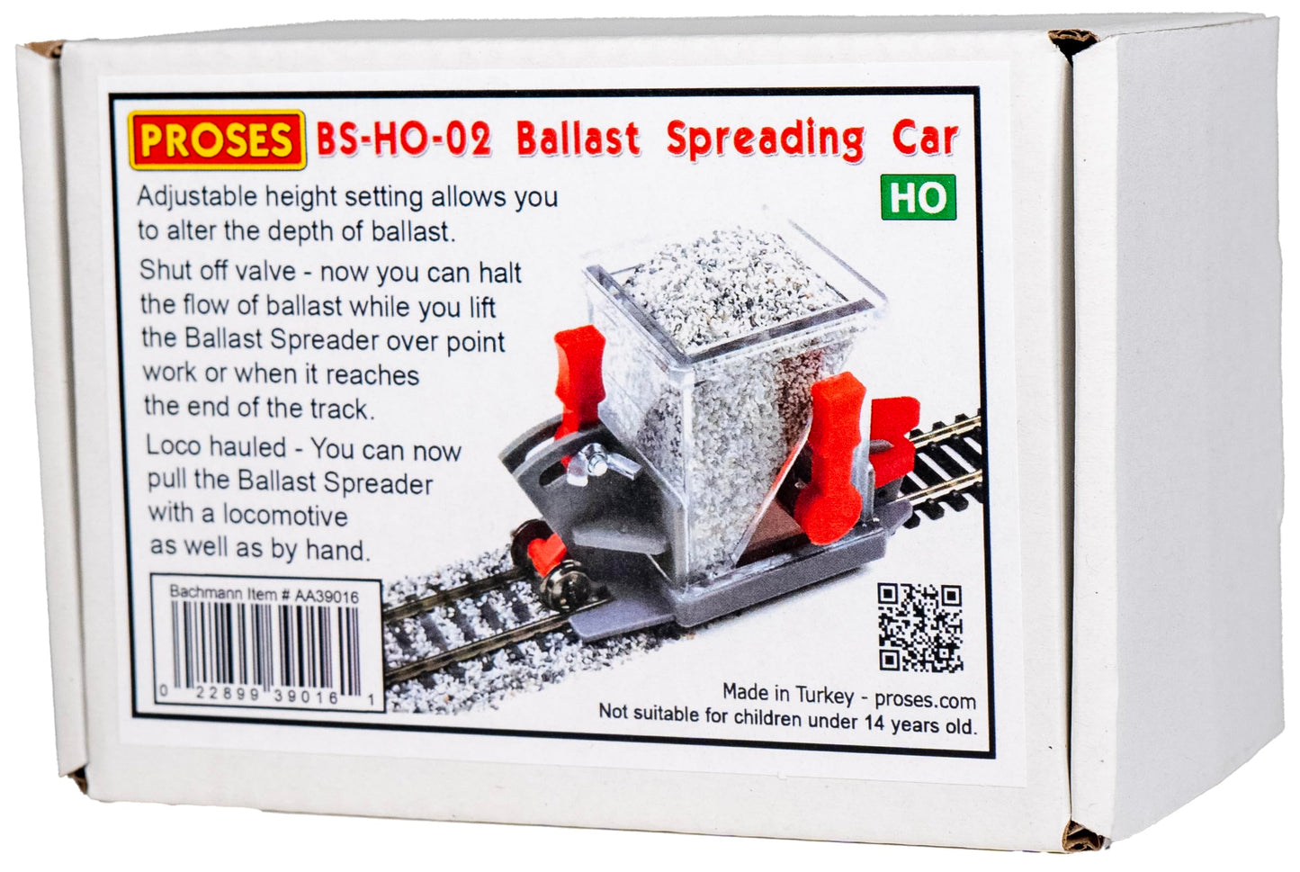 Bachmann Industries Ballast Spreader Car With Shutoff & Height Adjustment Ho Scale