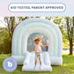 Bounceland Daydreamer Mist Bounce House, Pastel Bouncer With Slide, 8.9 Ft L X 7.2 Ft W X 6.7 Ft H, Ul Blower Included, Basketball Hoop, 30 Pastel Plastic Balls, Trendy Bouncer For Kids