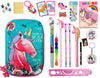 Kobbet Set  20+ Pcs Cute Unicorn Pencil Box, Pens, Eraser, Sharpener, Notebook, Keychain,Ruler Cute Notebook & More School Gif