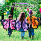 Irolehome Monarch Butterfly-Wings For Kids Girls Princess Dress-Up Fairy Costume For Toddler Big Sister Gifts Dance Party Toy