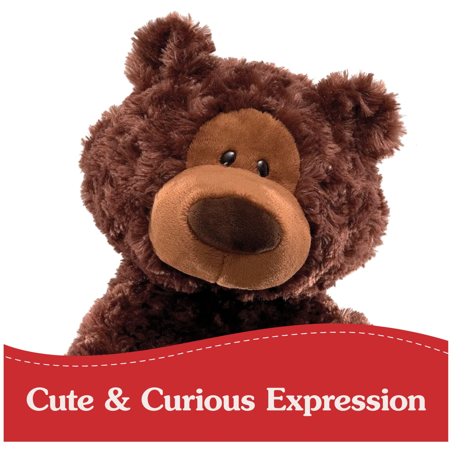 GUND Philbin Classic Teddy Bear, 18” Premium Stuffed Animal, Chocolate Brown, Model 6072090, For Ages 1 and Up